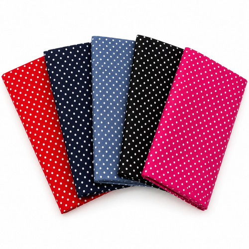 Pacchetto tessuto pois - pois, 100%