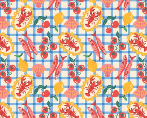 Frutti mare picnic - picnic, bianco