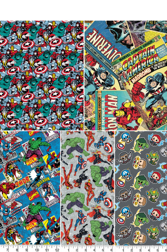 Marvel avengers tessuto cotone - avengers,