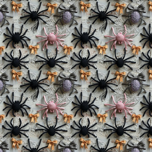 Ragni ricamati 100 - 3d, cotone